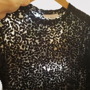 Vintage 90s burnout velvet dress